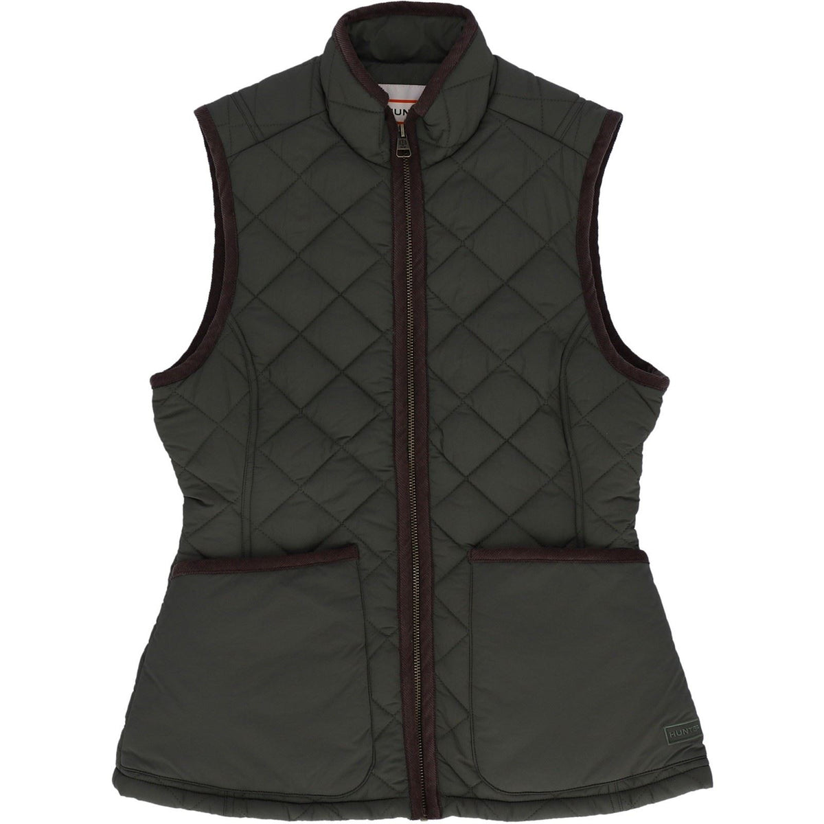 Hunter Original Short Quilted Gilet Women's Green Gilets