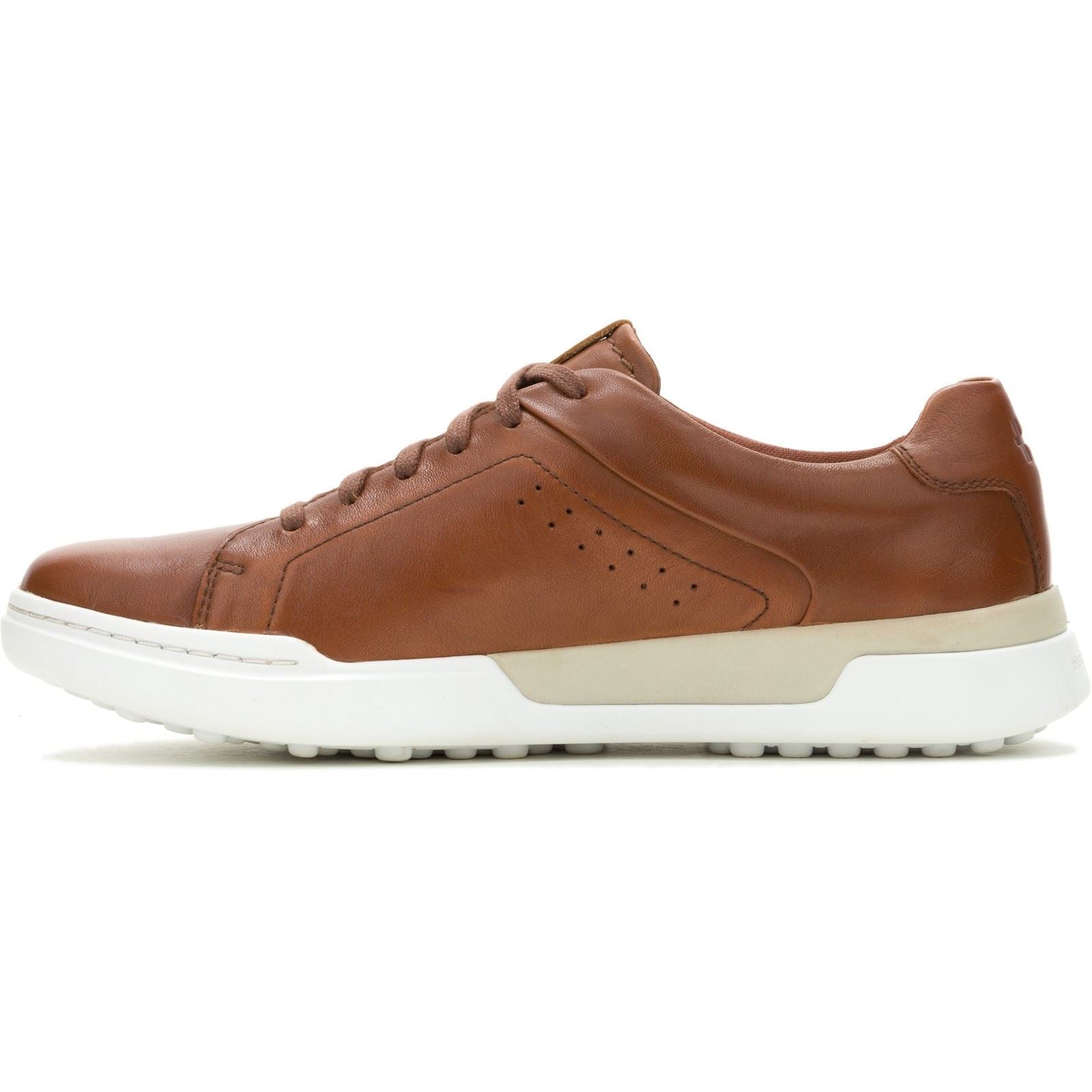 Hush Puppies Wes Leather Men's Cognac Trainers