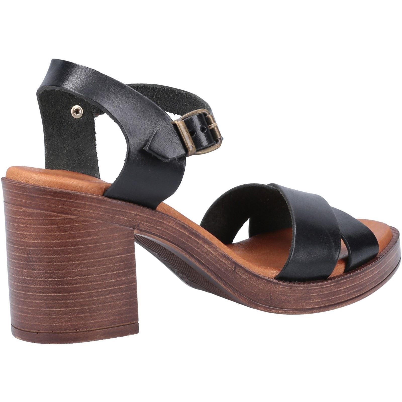 Hush Puppies Georgia Leather Women's Black Heels