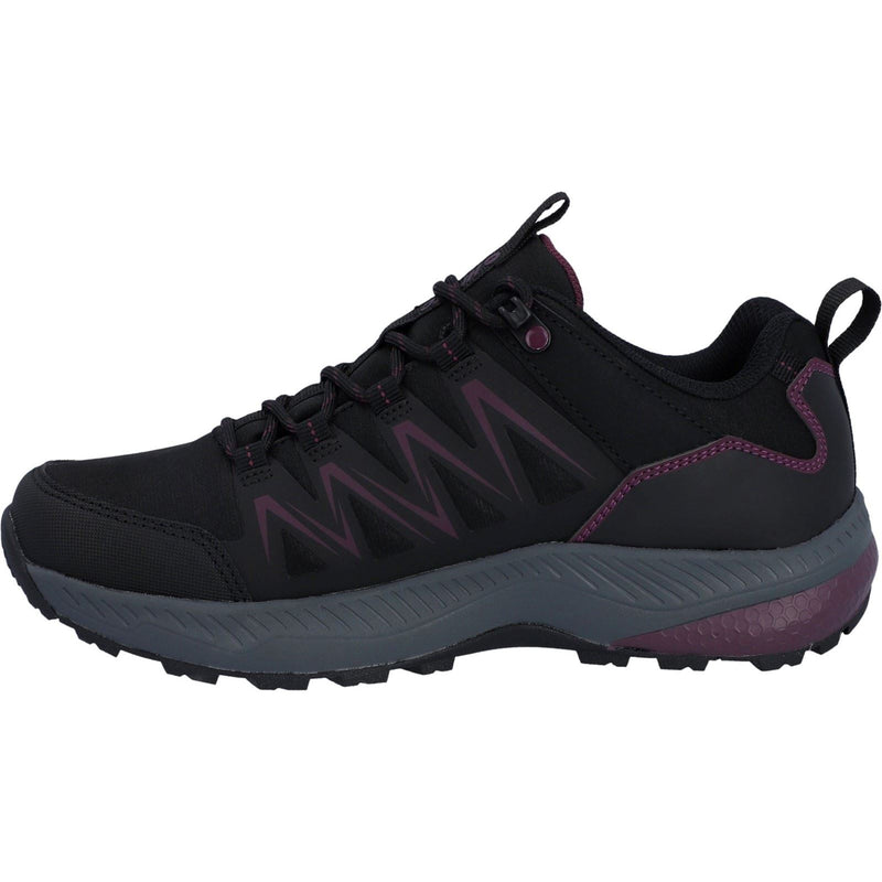 Hi-Tec Stealth Low Womens Synthetic Women's Black/Purple Hiking Boots