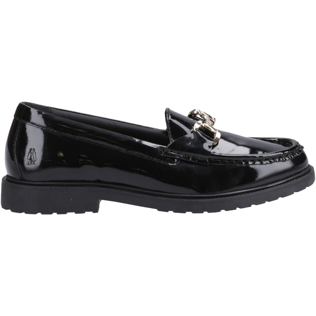 Hush Puppies Verity Patent Snaffle Leather Women's Black Loafers
