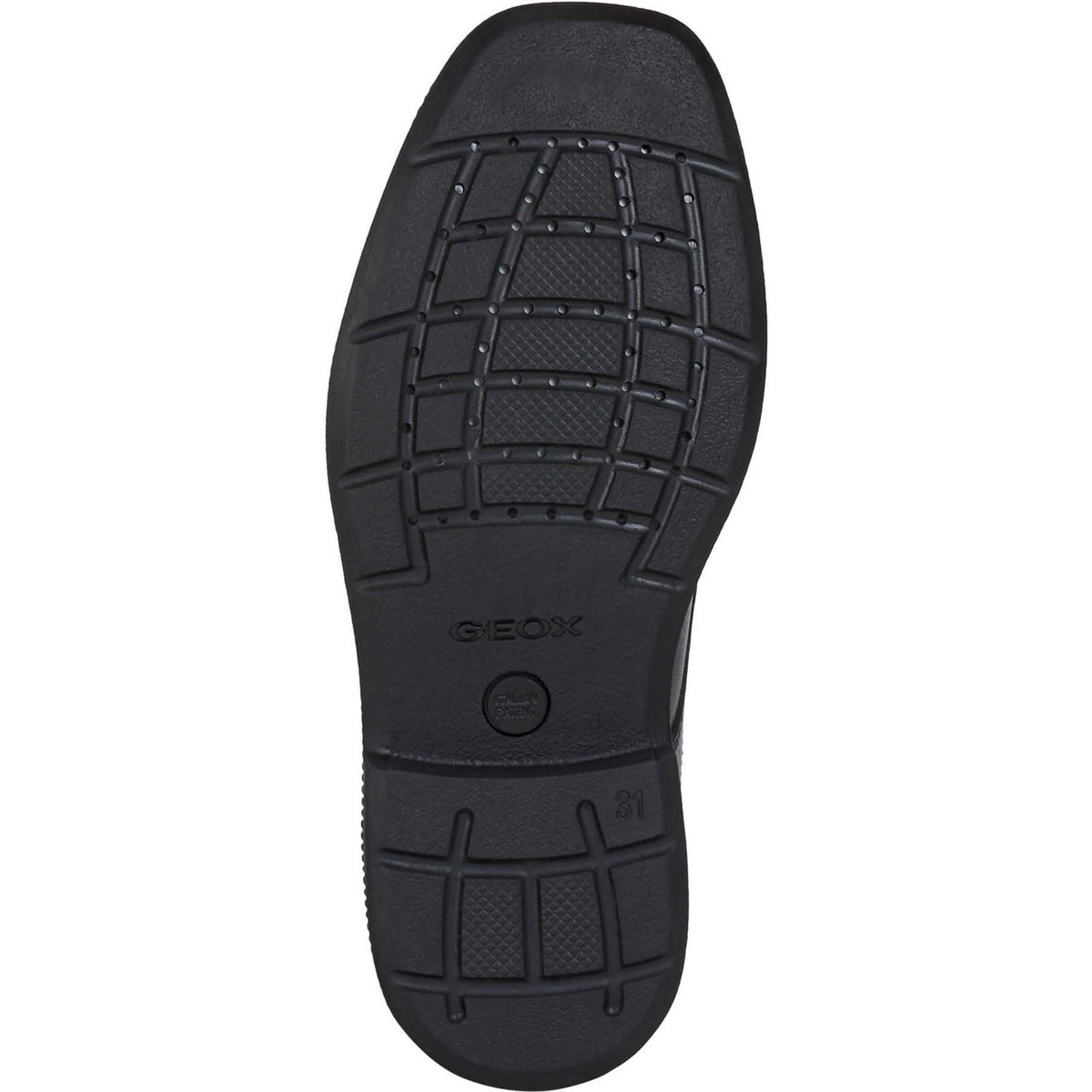 Geox Jr Federico Leather Black Lace-Up Shoes