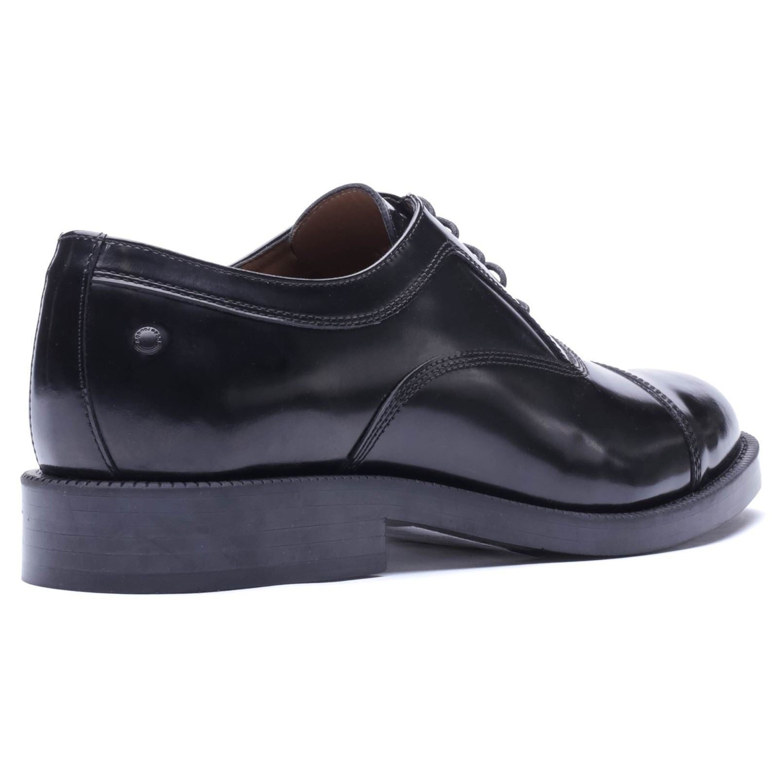 Base London Roma Leather Men's Black Oxford Shoes