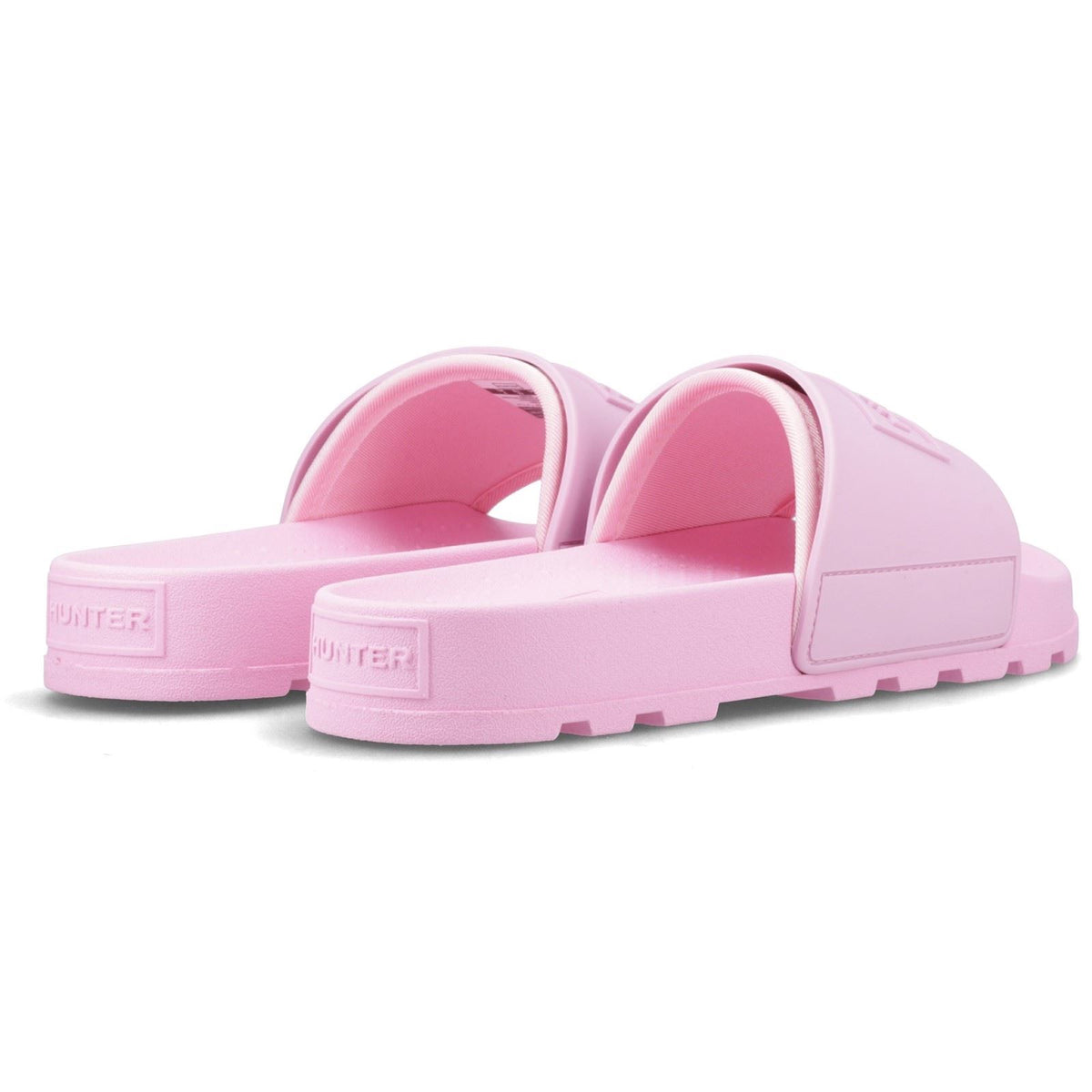 Hunter Core Embossed Slider Synthetic Women's Prism Pink Slides