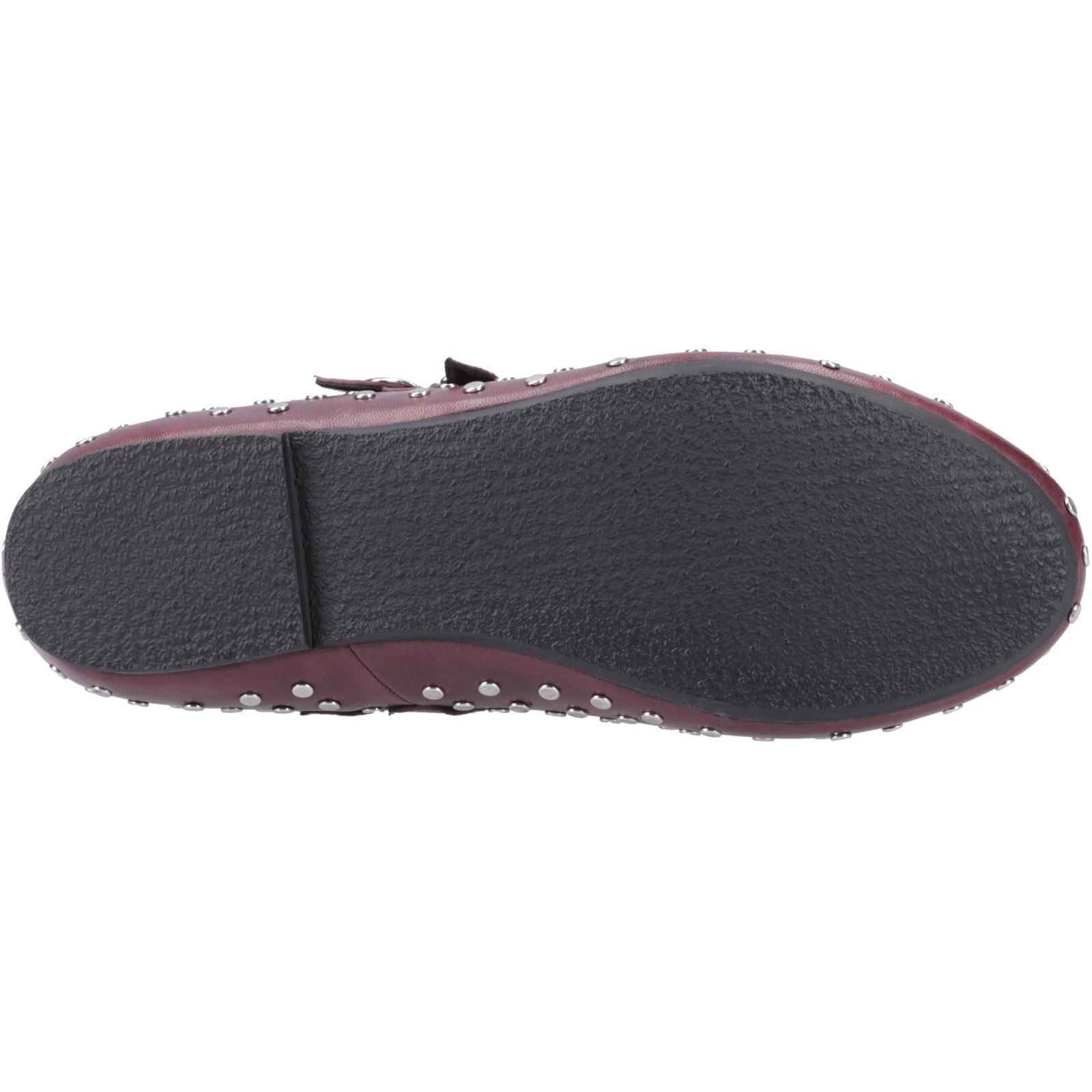 Hush Puppies Nixie Leather Women's Plum Flats