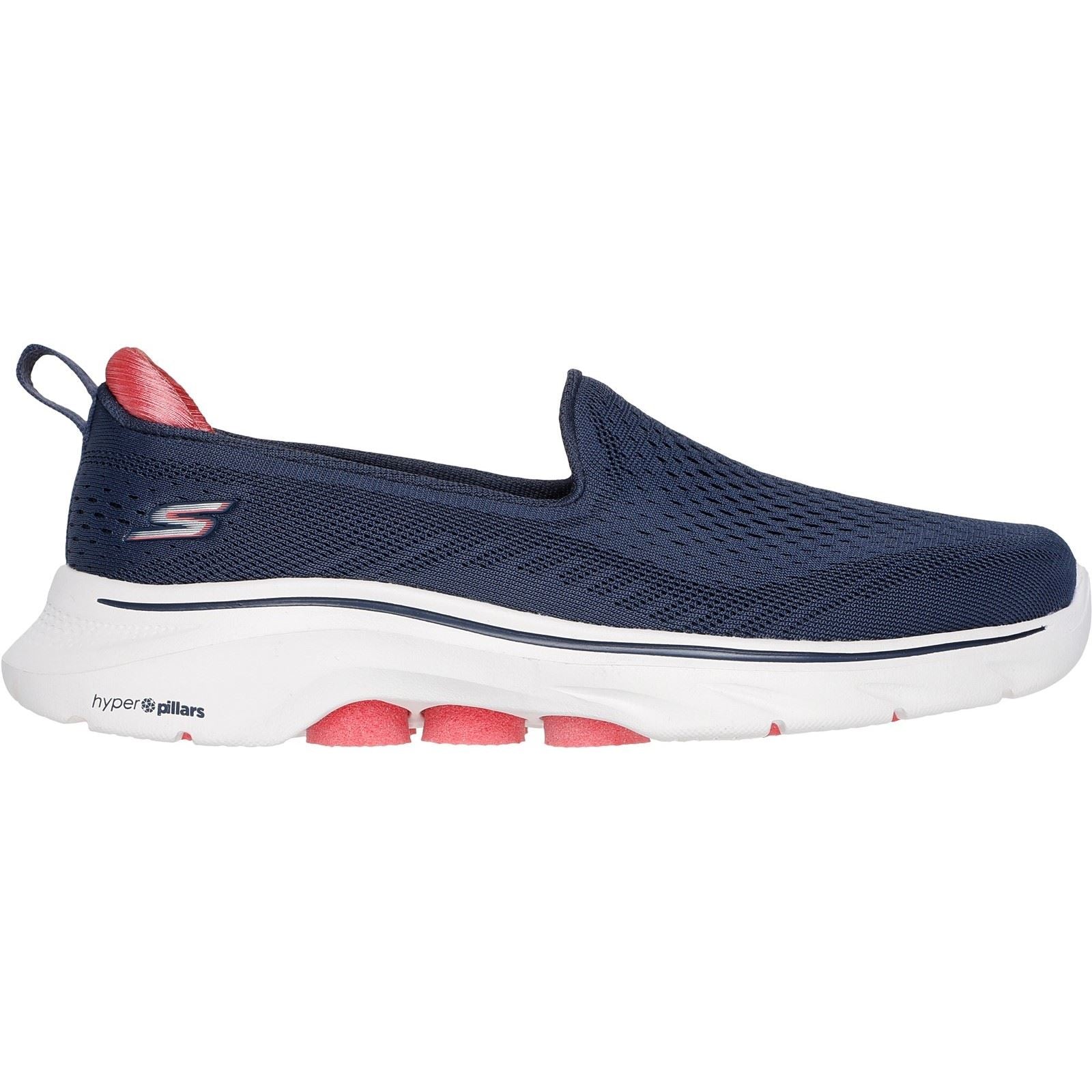 Skechers GO WALK 7 - Vina Textile Women's Navy/Coral Trainers