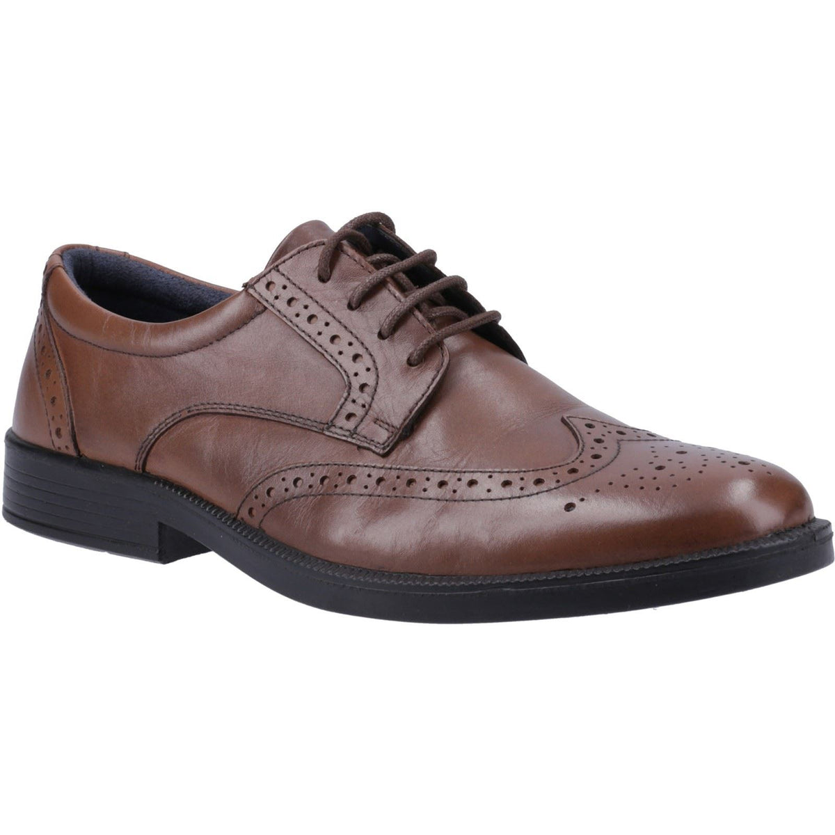 Hush Puppies Nolan Leather Men's Brown Brogues Shoes