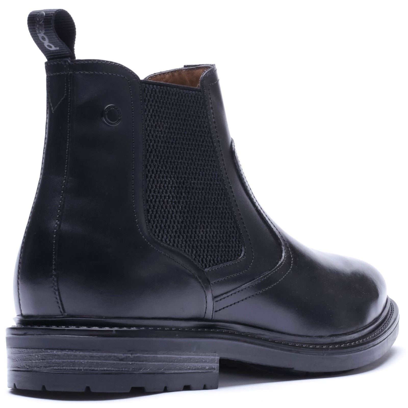 Base London Smith Leather Men's Black Boots