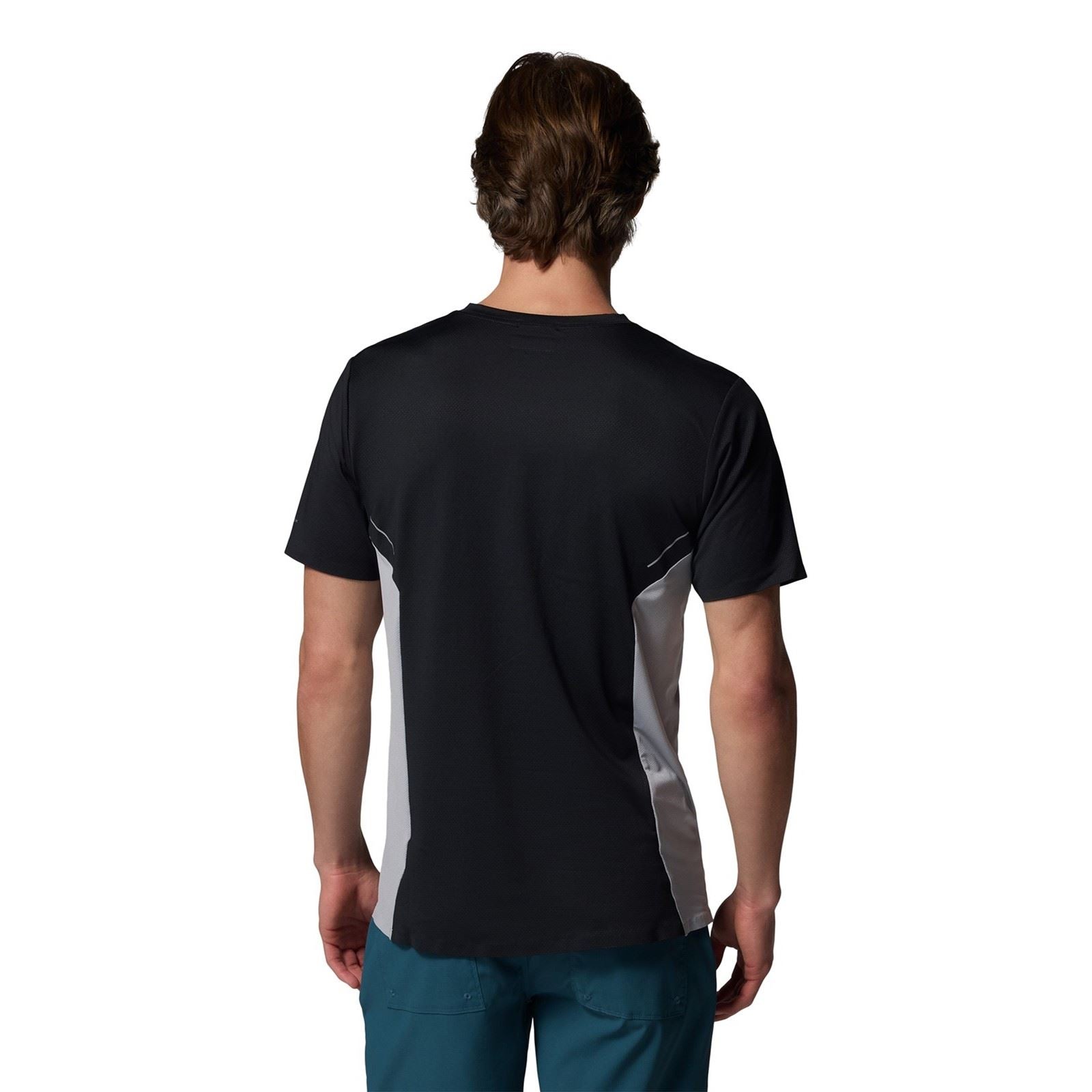 Columbia Three Pitch SS Crew Polyester Men's Black Activewear T-Shirts