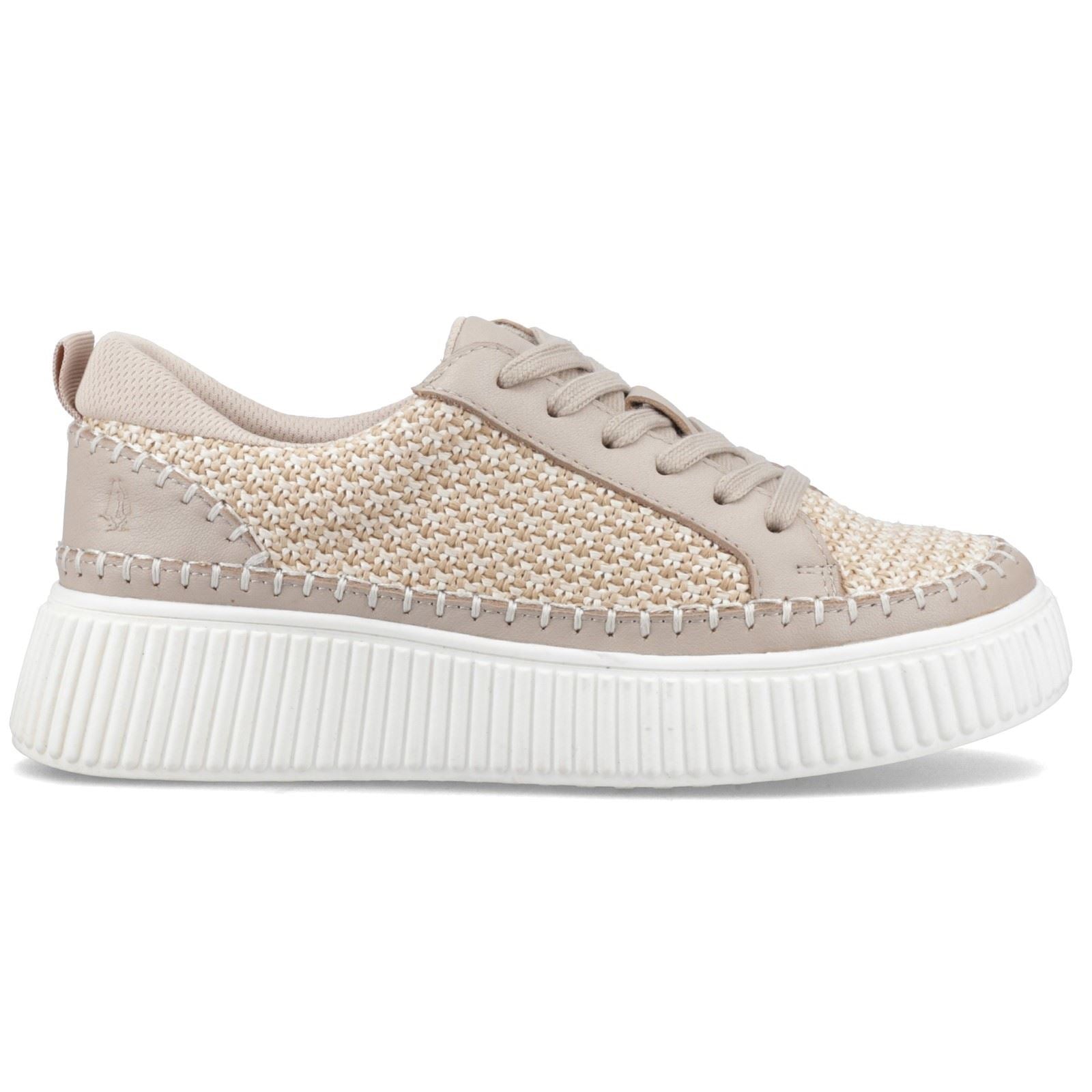 Hush Puppies Haisley Woven Textile Women's Taupe Standard Trainers