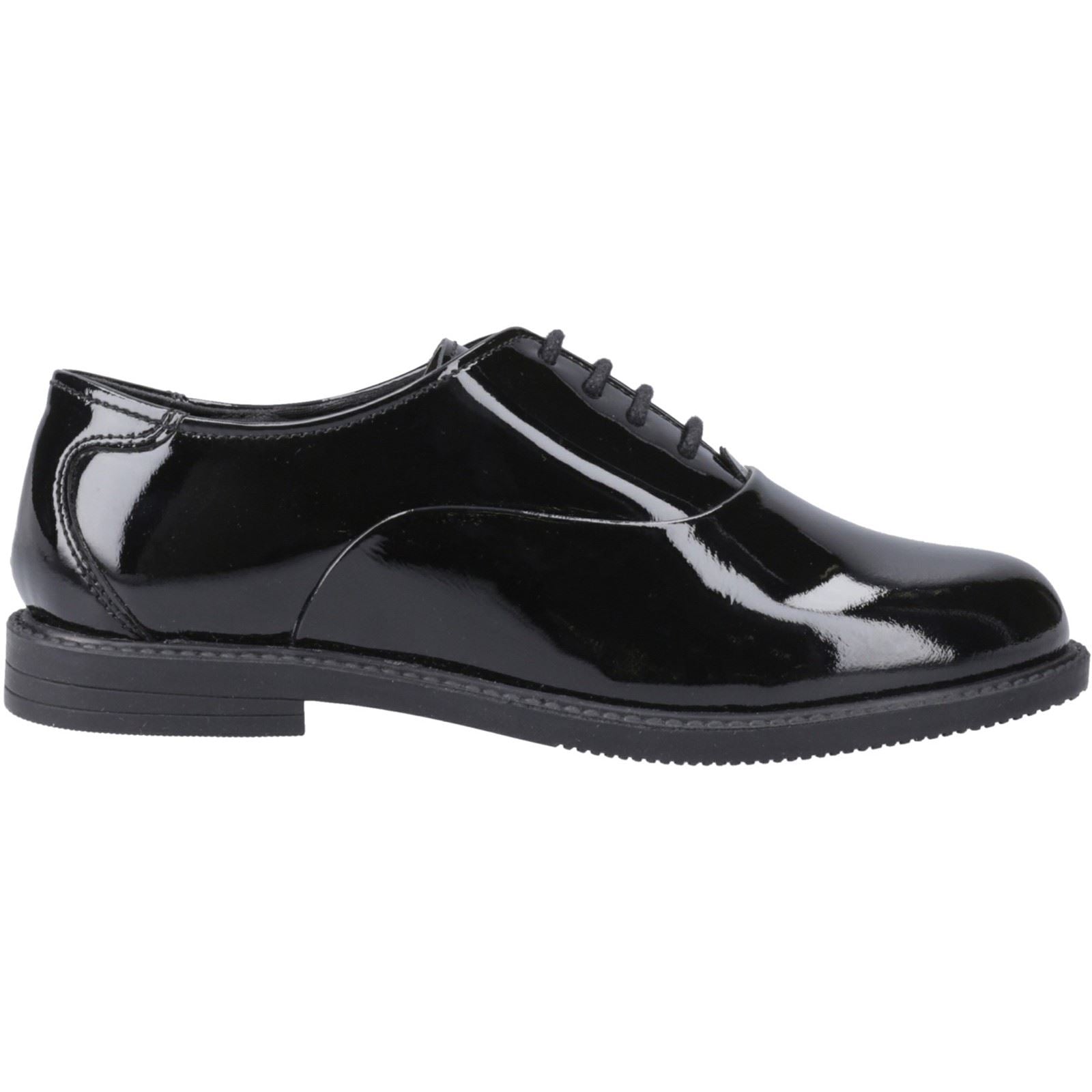Hush Puppies Nellie Patent Leather Youth Girl's Black Oxford Shoes
