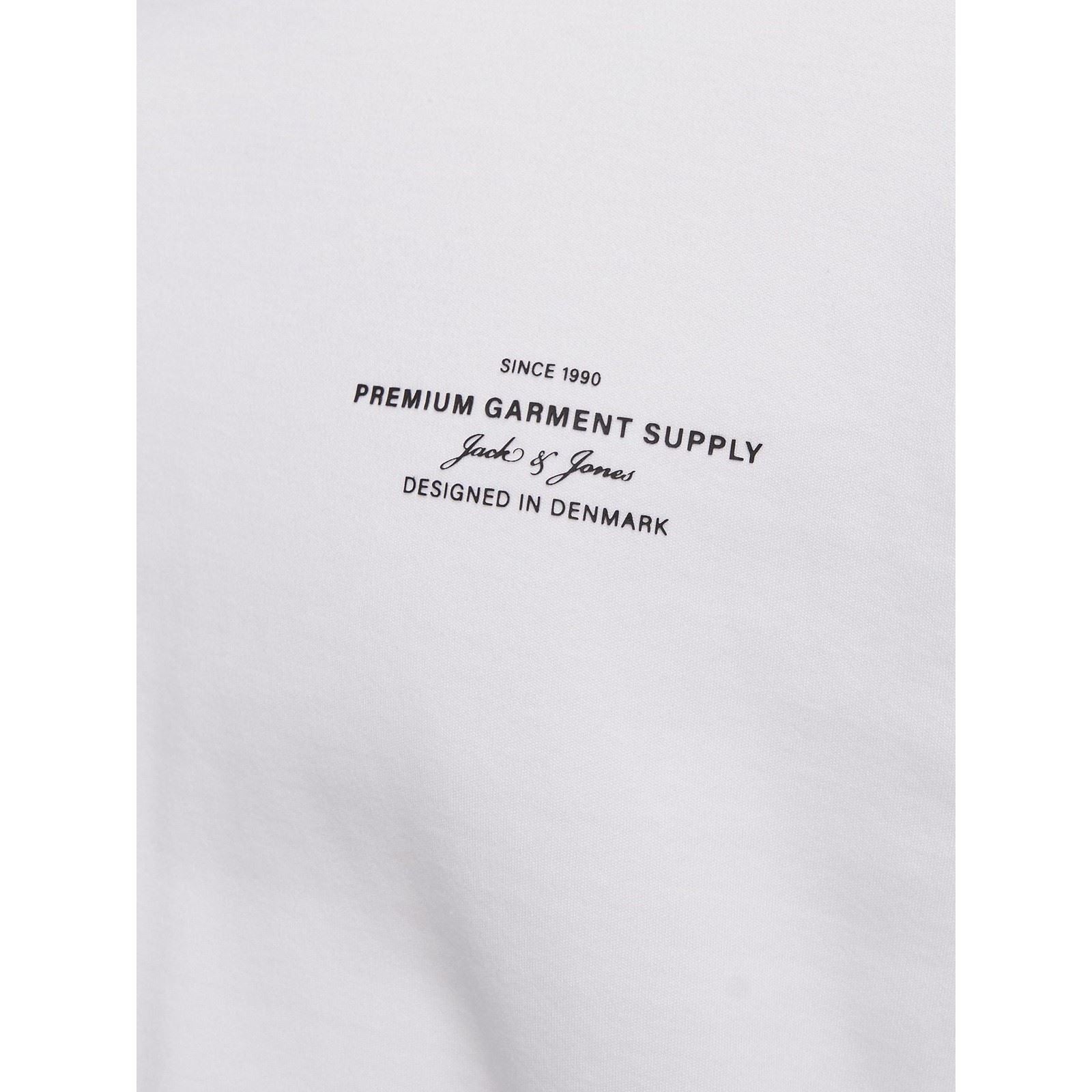 Jack & Jones Chad Branding Cotton Men's White T-Shirt