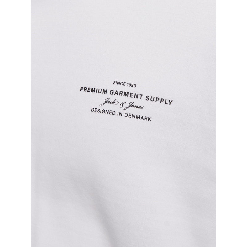 Jack & Jones Chad Branding Cotton Men's White T-Shirt