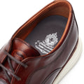 Base London Wing Leather Men's Burnt Brown Derby Shoes