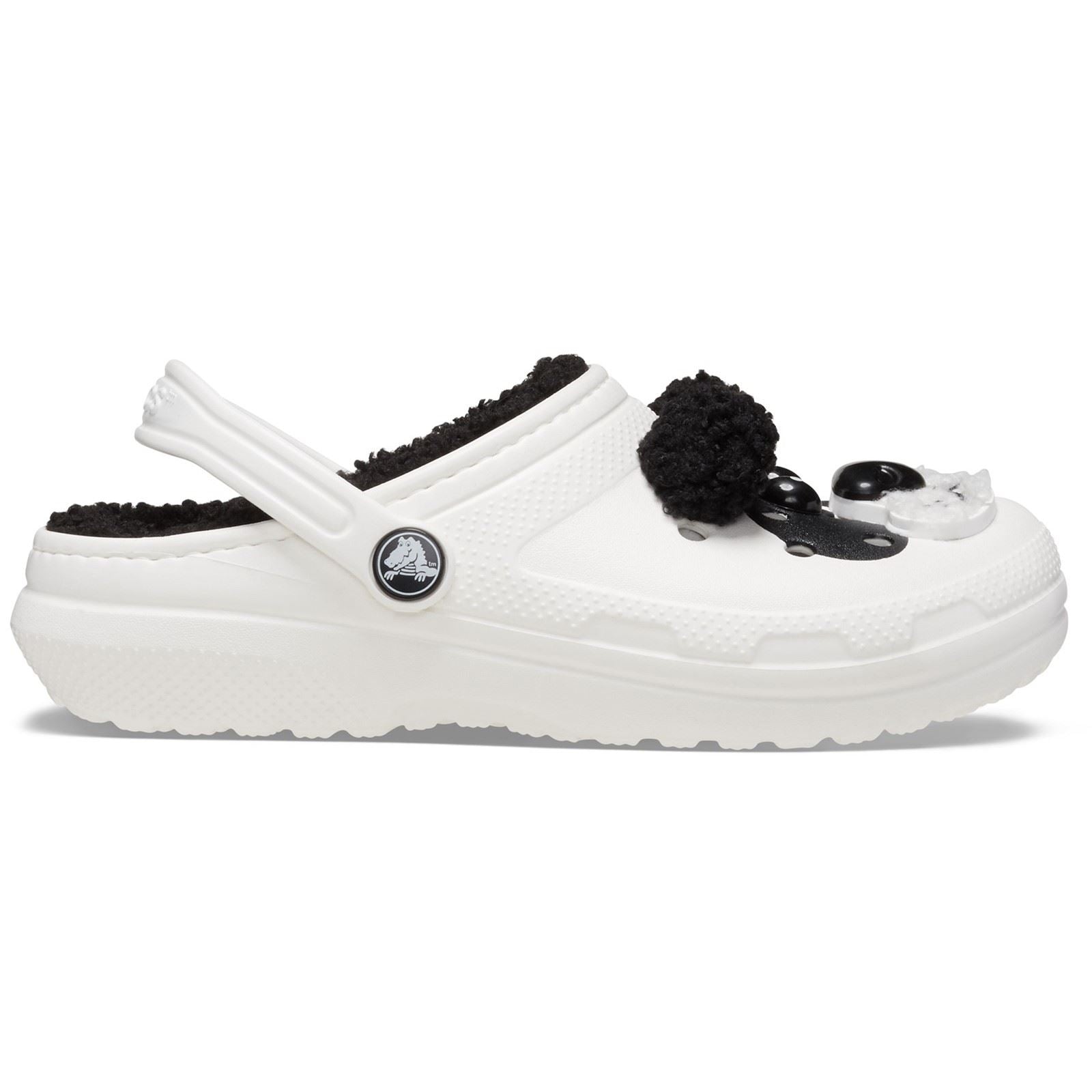 Crocs Classic Lined Fun Lab Synthetic Panda Clogs