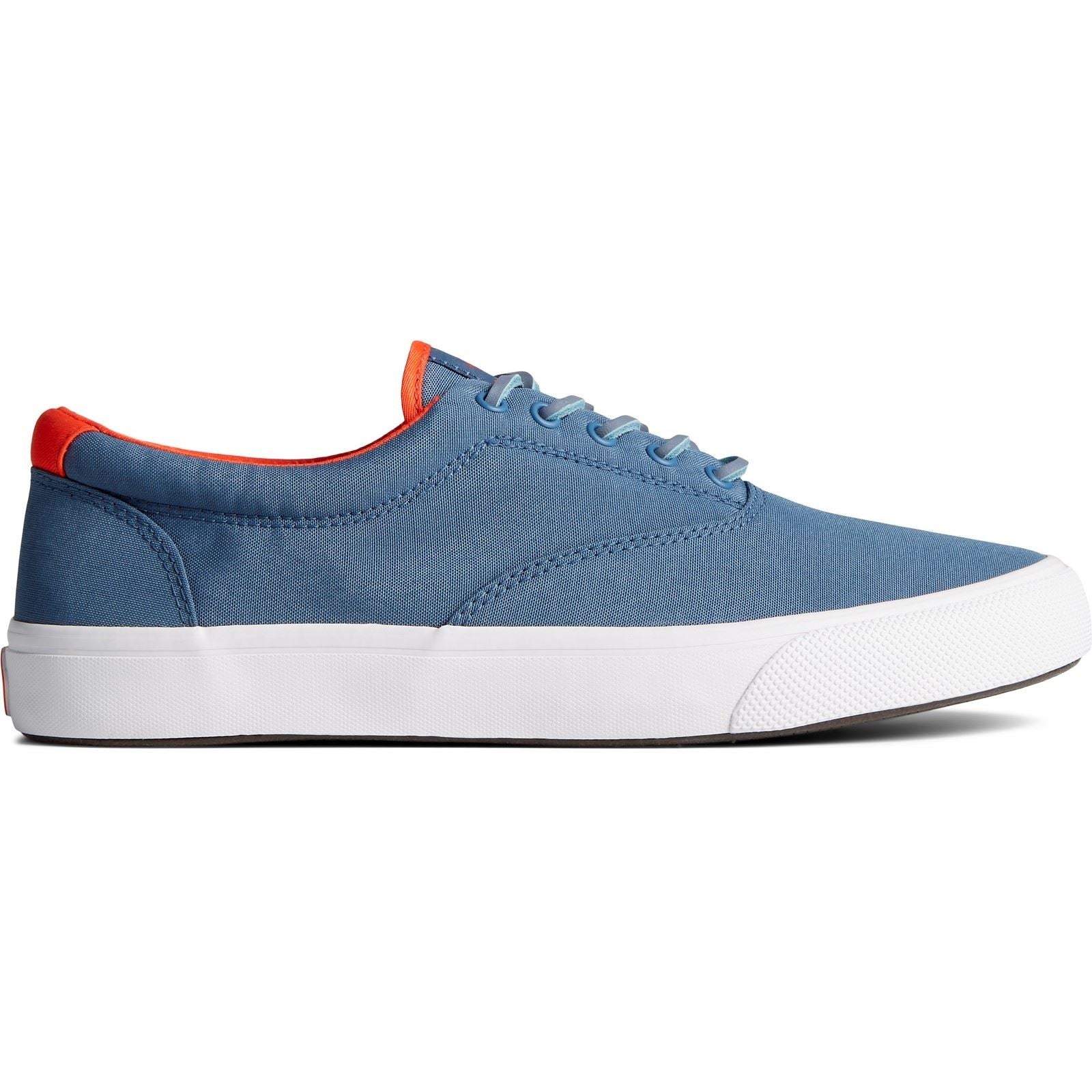 Sperry Striper II CVO SeaCycled Salt-Washed Twill Uppers Men's Blue Trainers