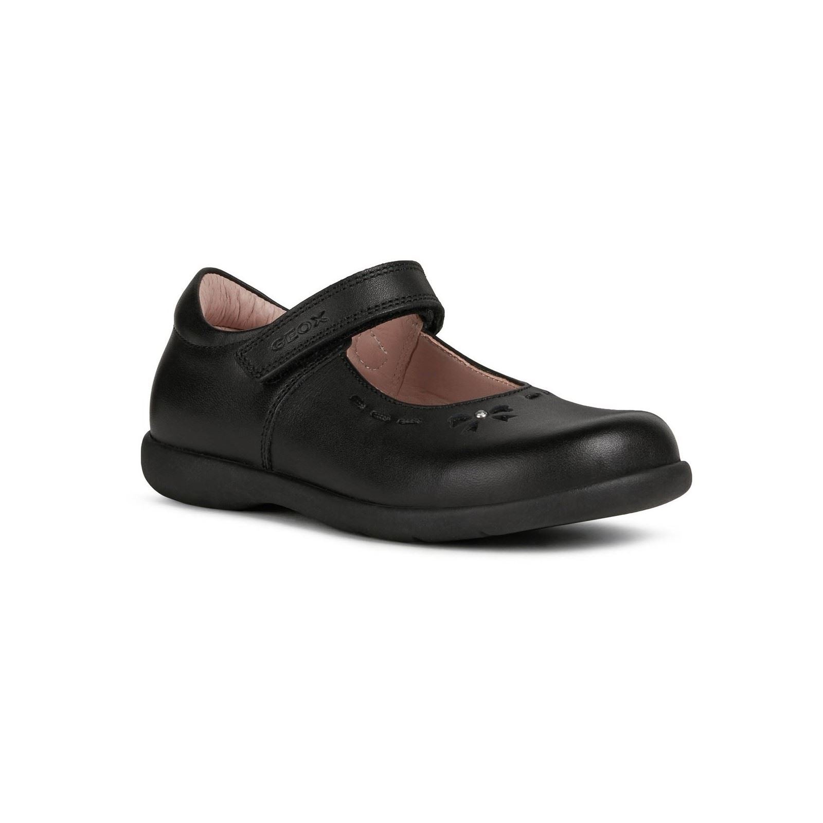 Geox Naimara Leather Black Shoes