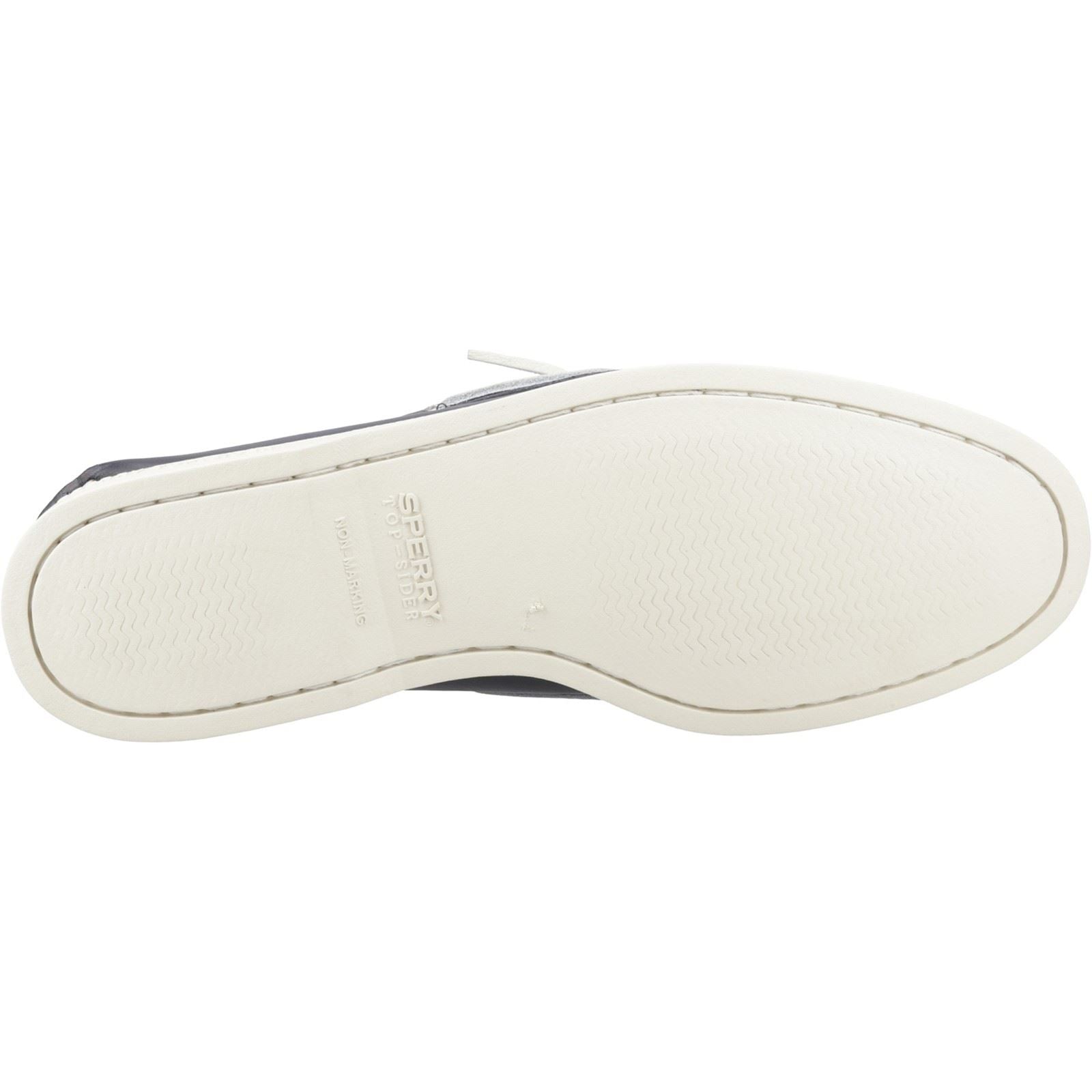 Sperry Authentic 2 Eye Leather Men's Navy Boat Shoes