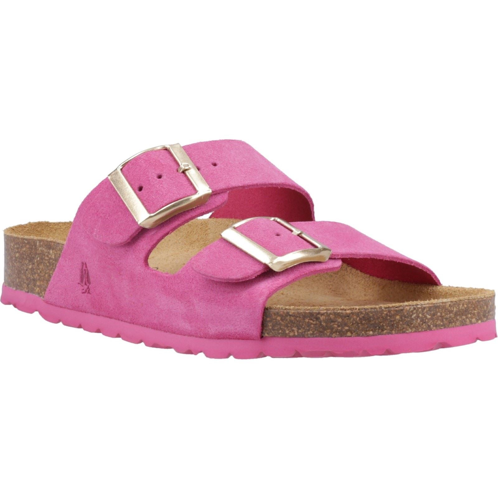 Hush Puppies Brixley Mule Suede Women's Fuchsia Standard Sandals