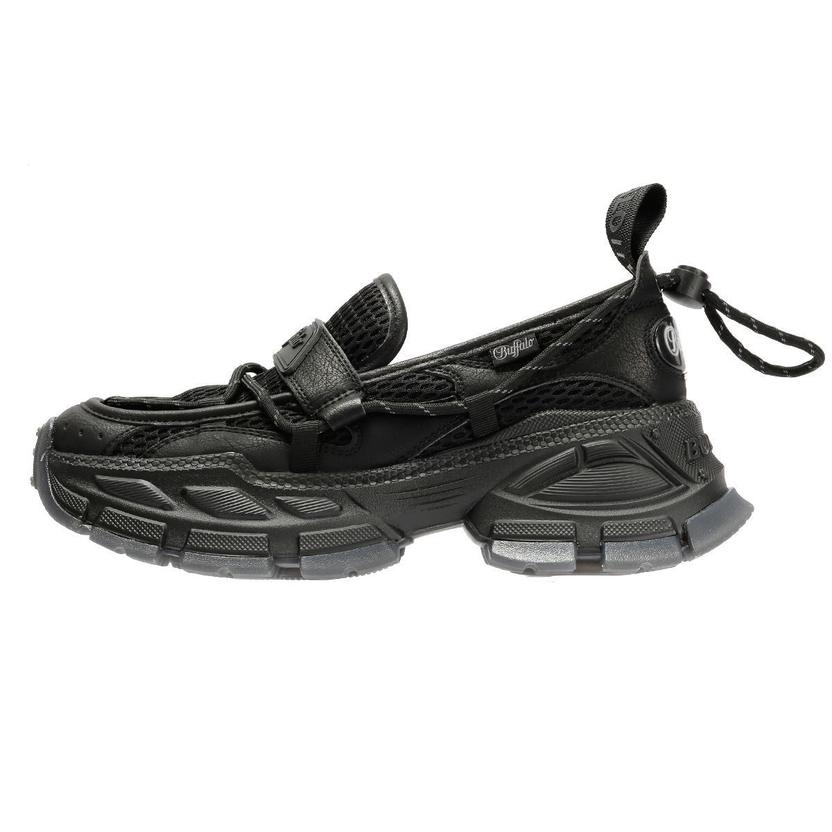 Buffalo Saturn TEC Women's Black Loafers
