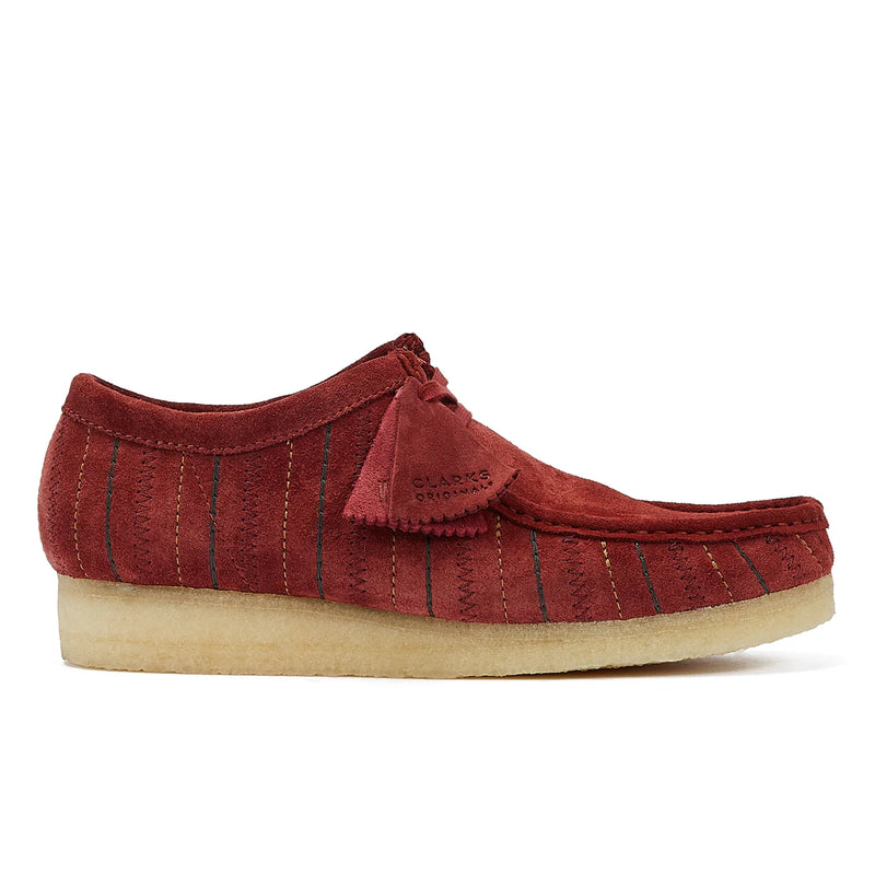 Clarks wallabee burgundy shop suede