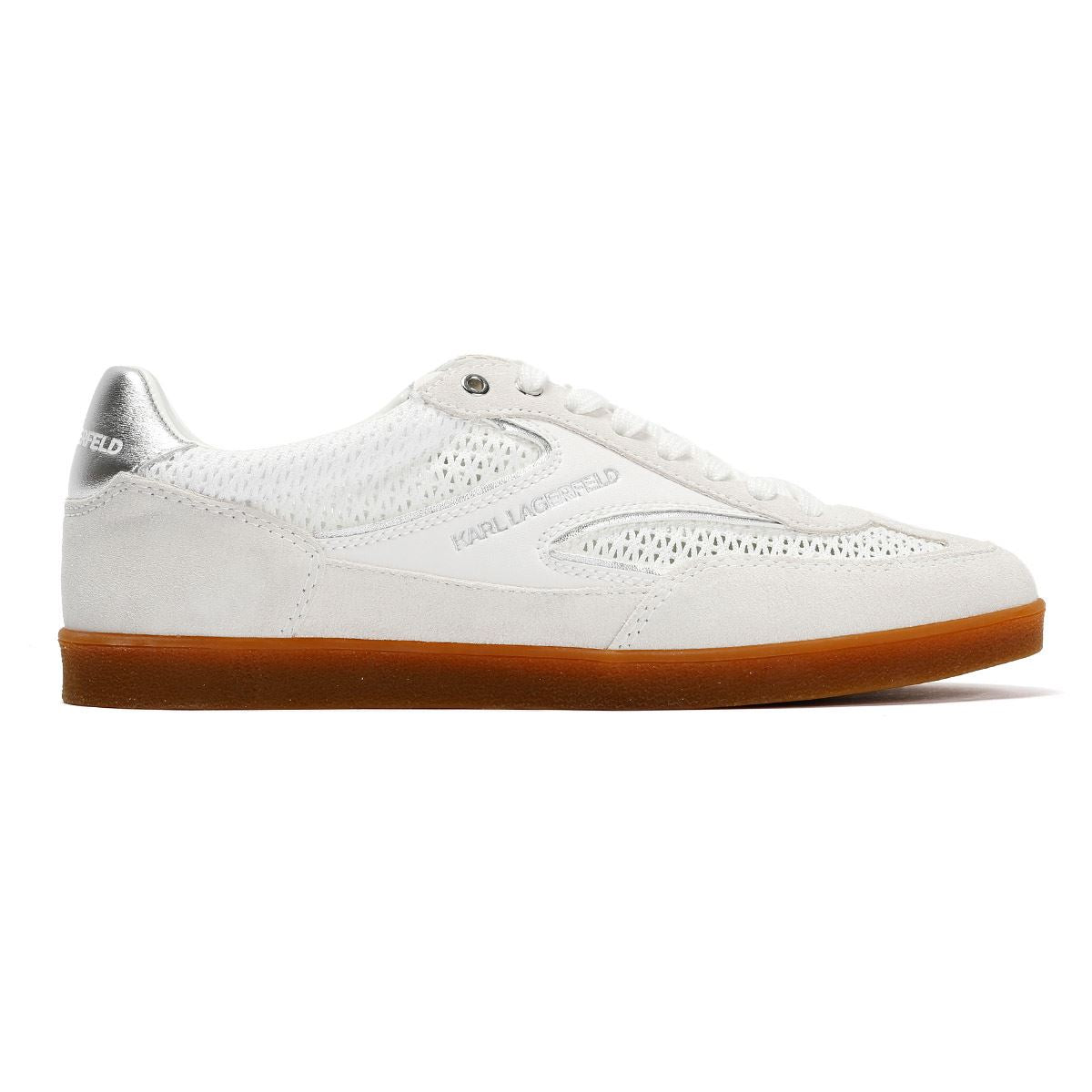 Karl Lagerfeld Kandidate Mesh Mix Women's White Trainers