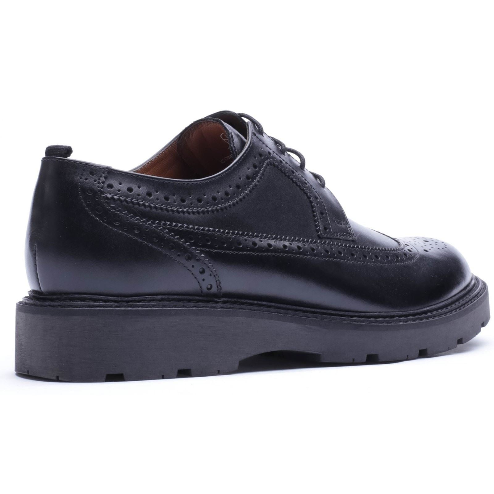 Base London Phase Leather Men's WAXY Black Brogues Shoes