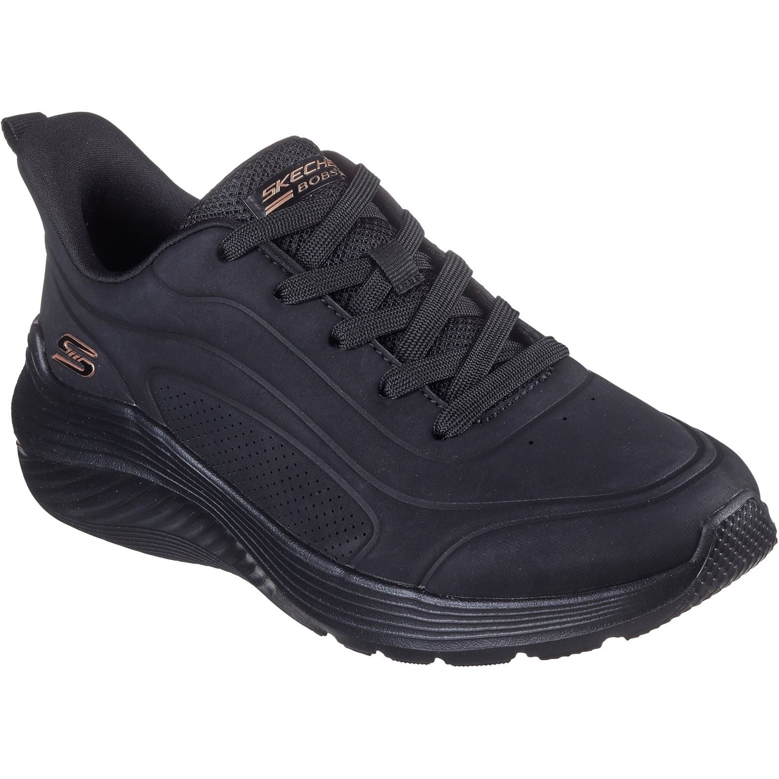 Skechers BOBS Sport Squad Waves Just Wading Synthetic Women's Black Trainers