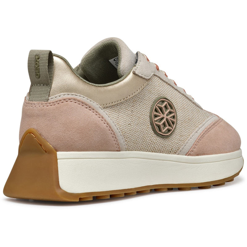 Geox D AMABEL Synthetic Women's Light Sand/Light Taupe Trainers