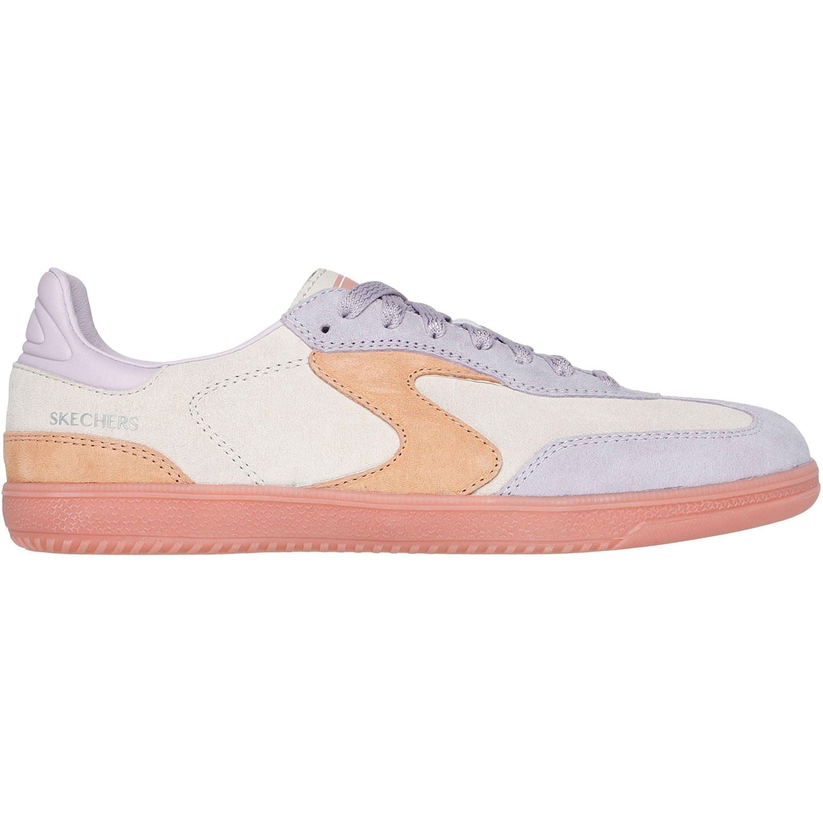 Skechers Hotshot For The Win Leather Women's Natural/Multi Standard Trainers