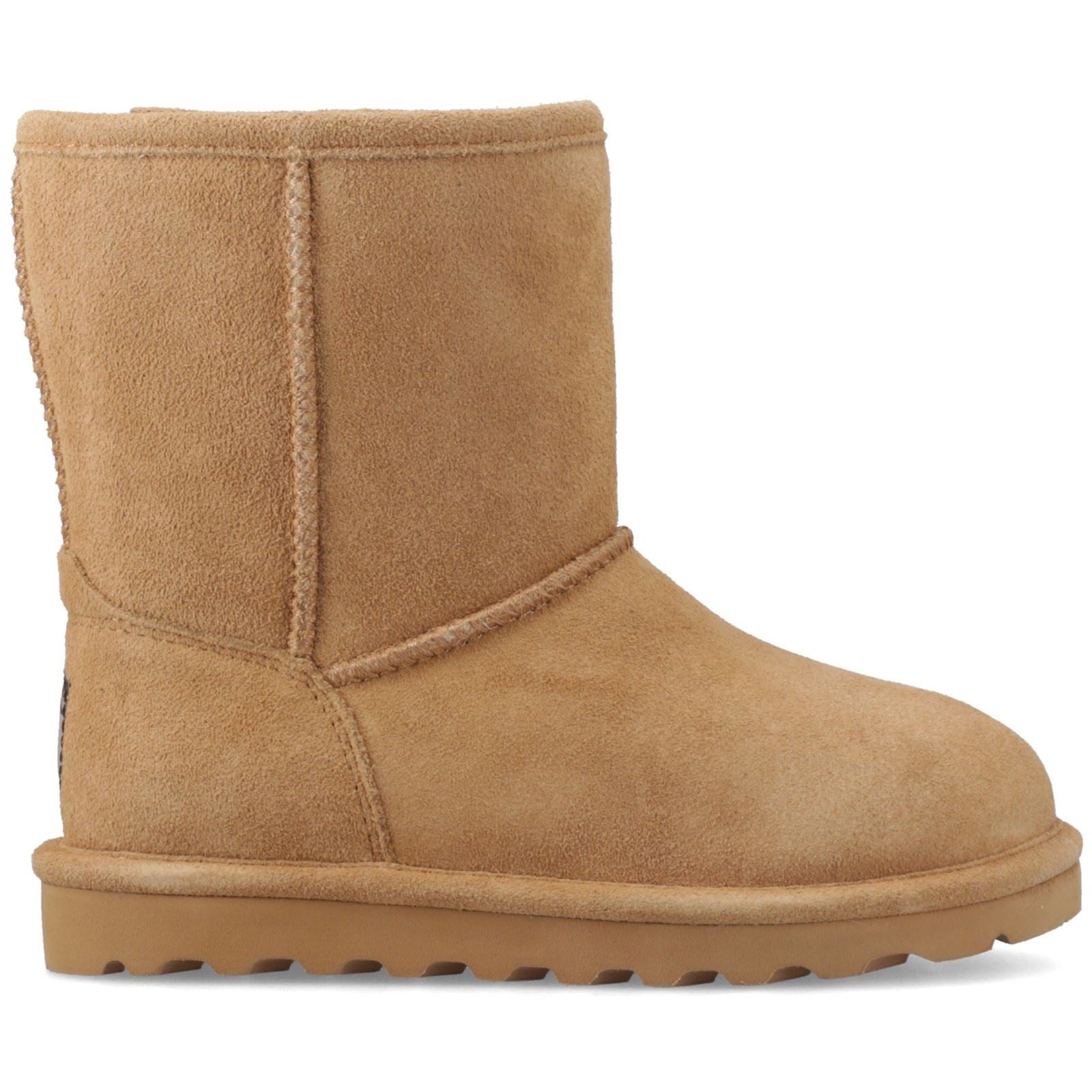 Bearpaw Elle Girls Suede Girl's Coffee Winter Mid Calf Boots