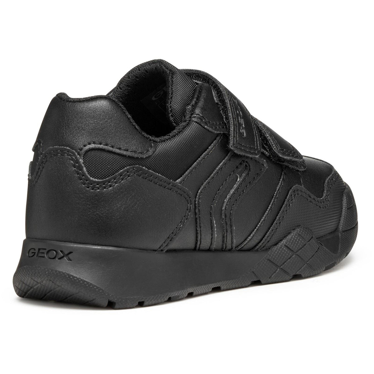 Geox J Rann-E Black Trainers