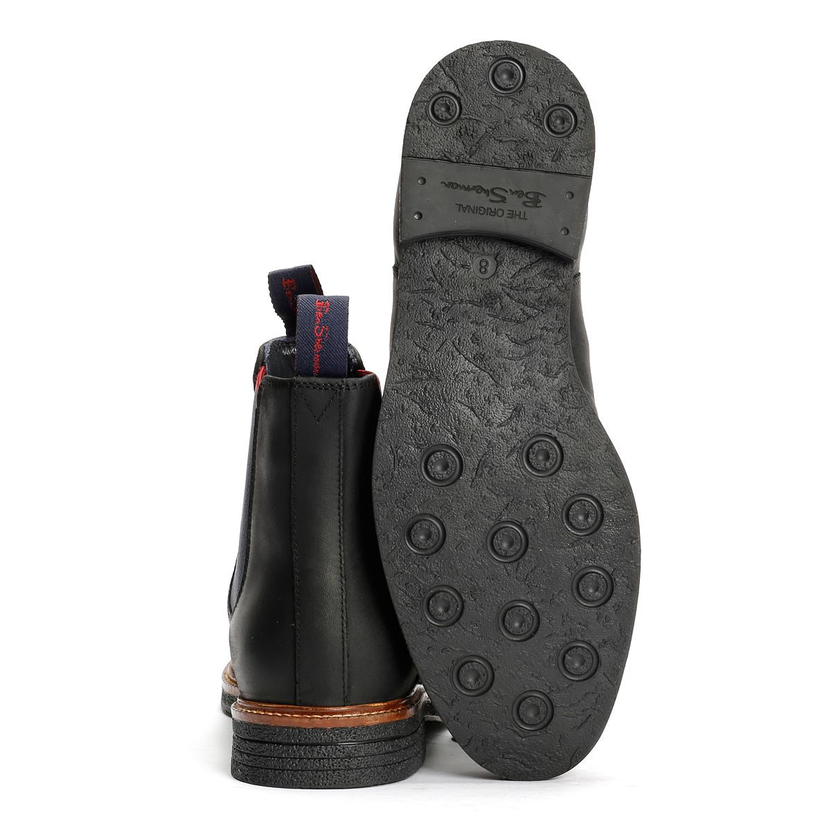 Ben Sherman Walker Chelsea Leather Men's Black Boots