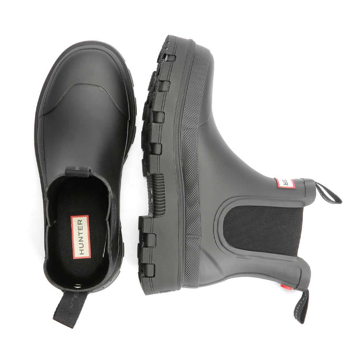 Hunter Elements Chelsea Rubber Women's Black Wellington Boots