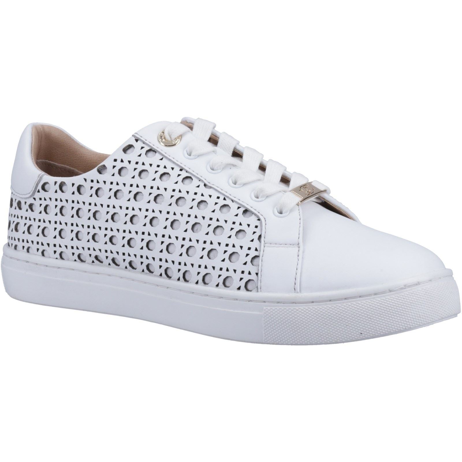 Dune Ease Leather Women's White Trainers