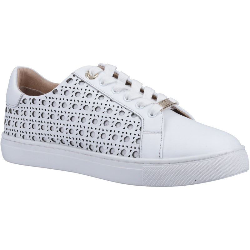 Dune Ease Leather Women's White Trainers