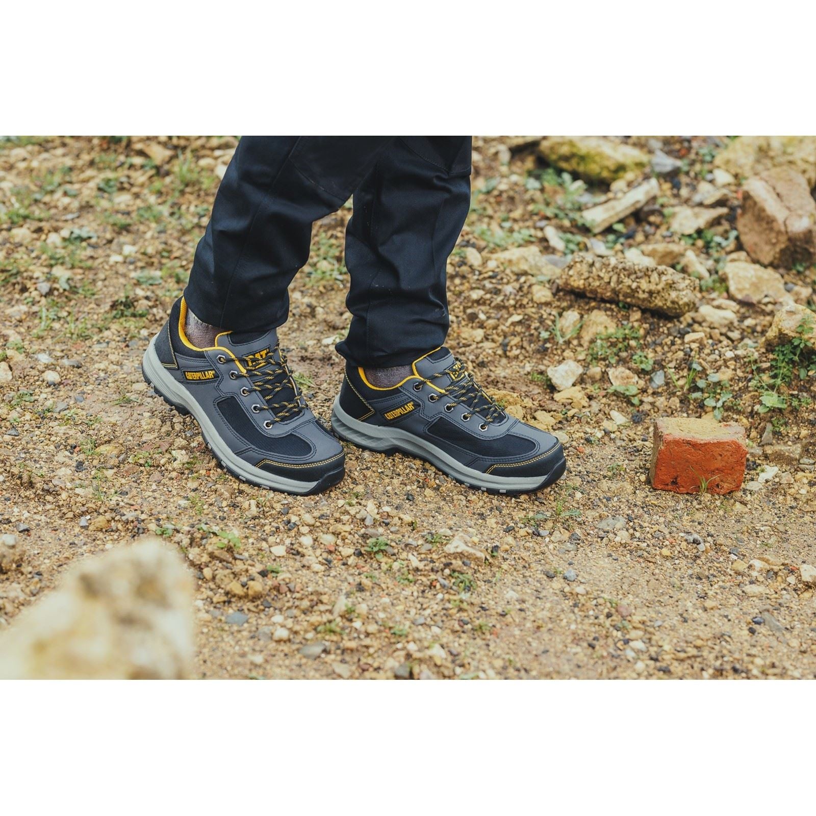 Caterpillar Elmore Low Synthetic Grey Safety Trainers