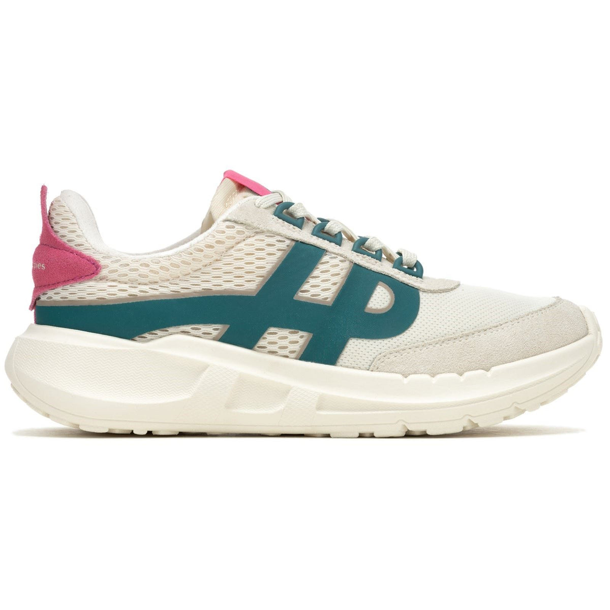 Hush Puppies Seventy8 Retro Runner Suede Women's Stone/Pink Trainers