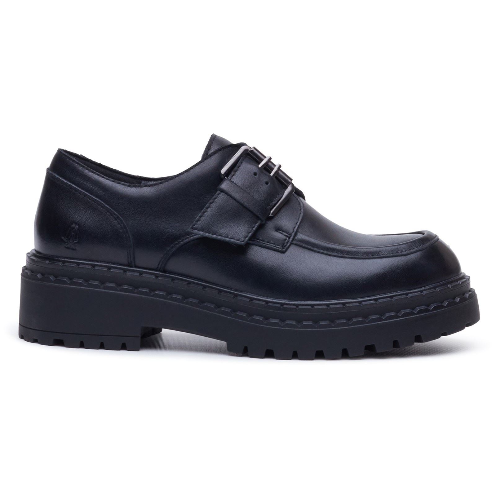 Hush Puppies Orla Monk Leather Women's Black Loafers