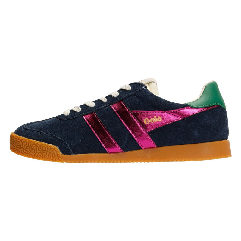 Gola Elan Glitz Suede Women's Navy/Fuchsia/Emerald Trainers