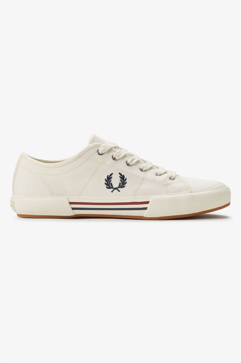 Fred Perry B708 Vintage Tennis Canvas Men's White Trainers