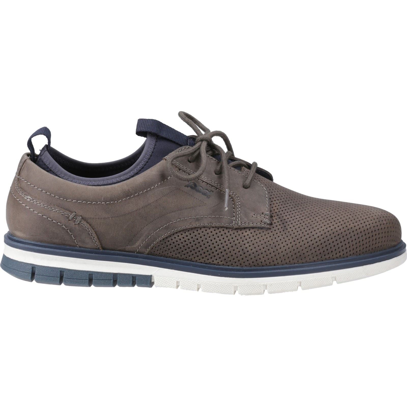 Pod Murphy Leather Men's Grey Lace-Up Shoes