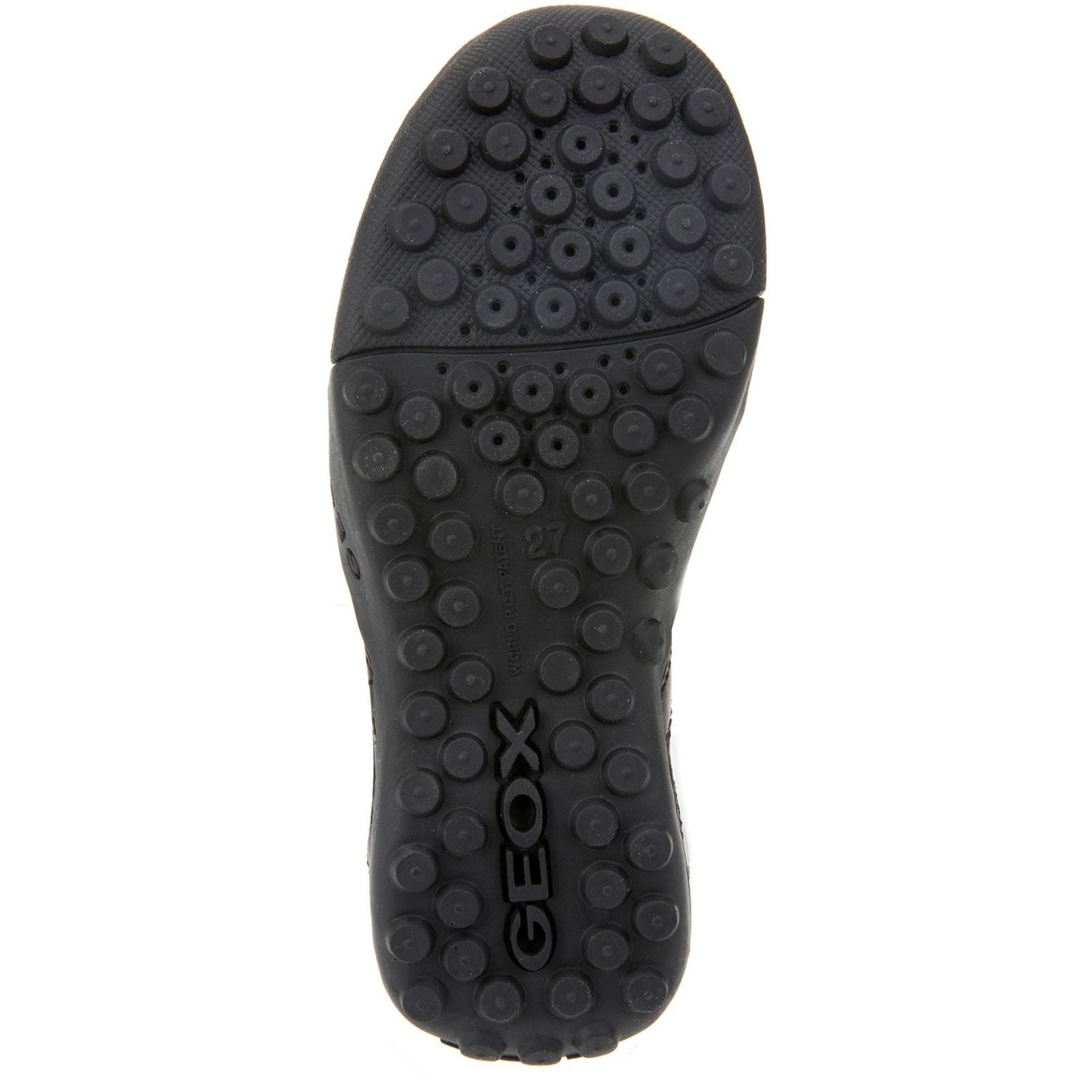 Geox J W.Snake Moc B Leather Boy's Black Moccasins Shoes