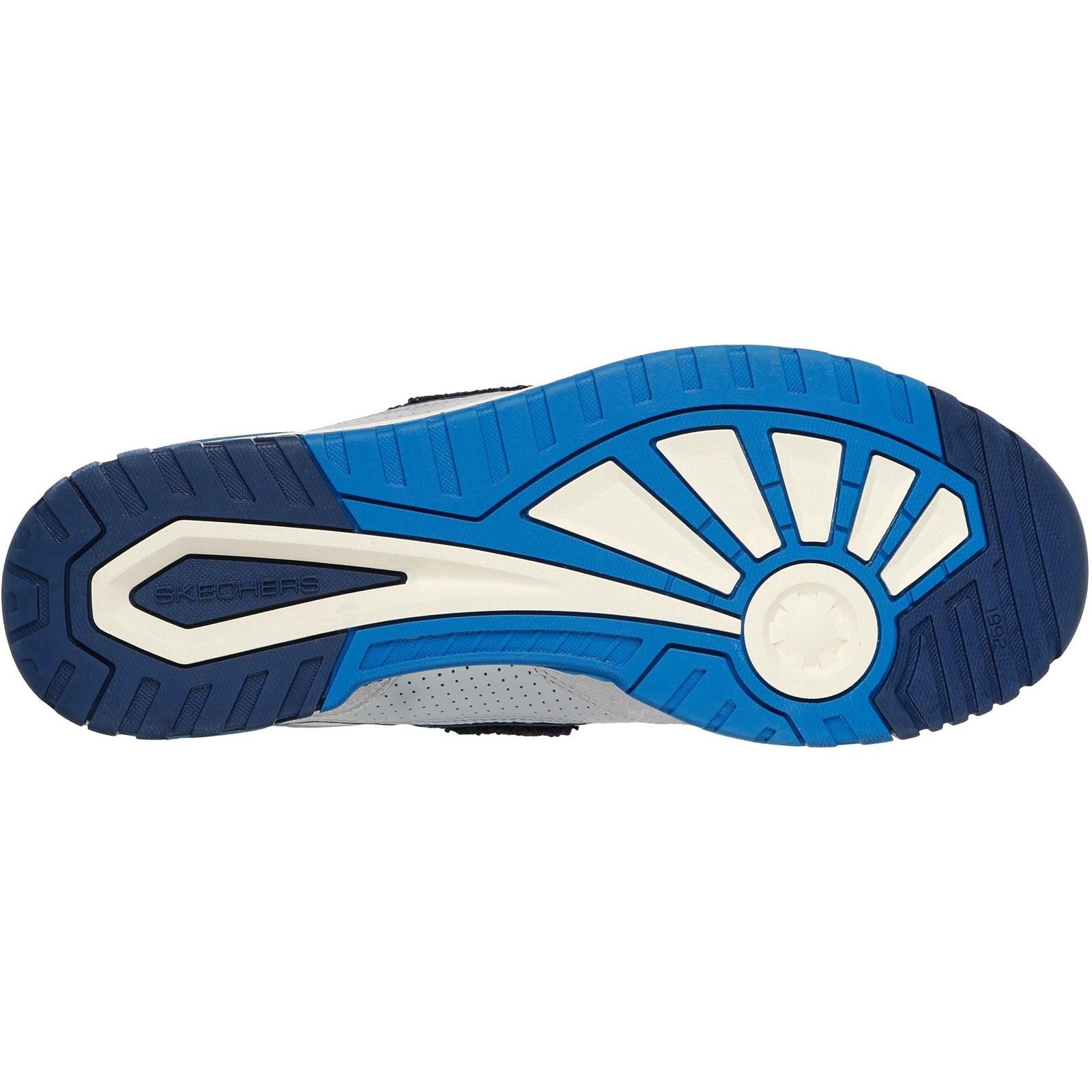 Skechers S-1992 Leather Men's Grey/Blue Standard Trainers