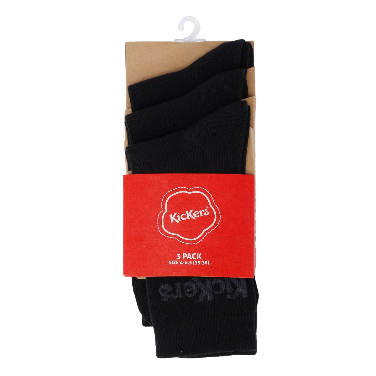 Kickers 3 Pack Black Socks