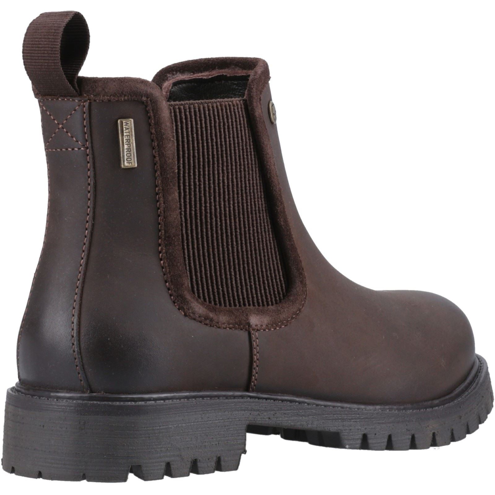 Hunter Canna Dealer Boot Leather Women's Brown Flat Chelsea Boots