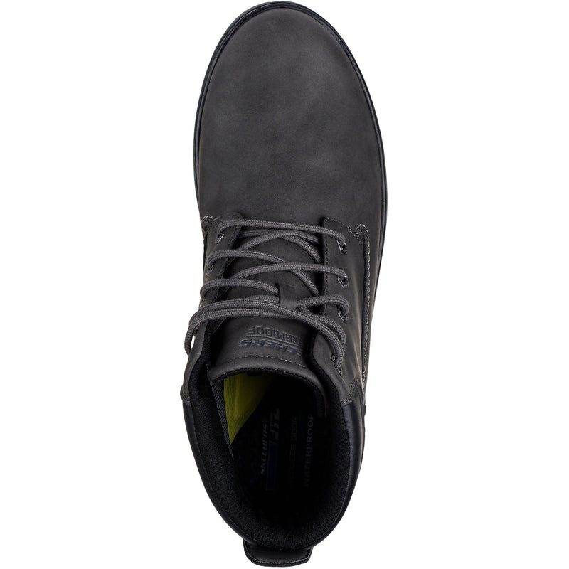 Skechers Garlan Deno Synthetic Men's Charcoal Ankle Boots