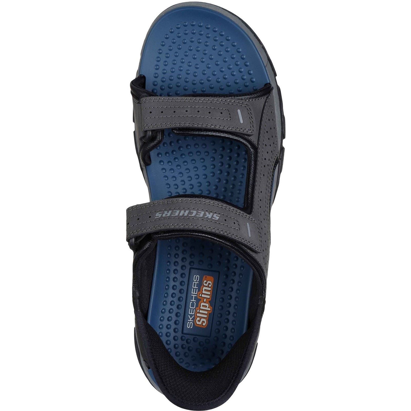 Skechers Tresmen - Reece Polyurethane Men's Charcoal Standard Sandals