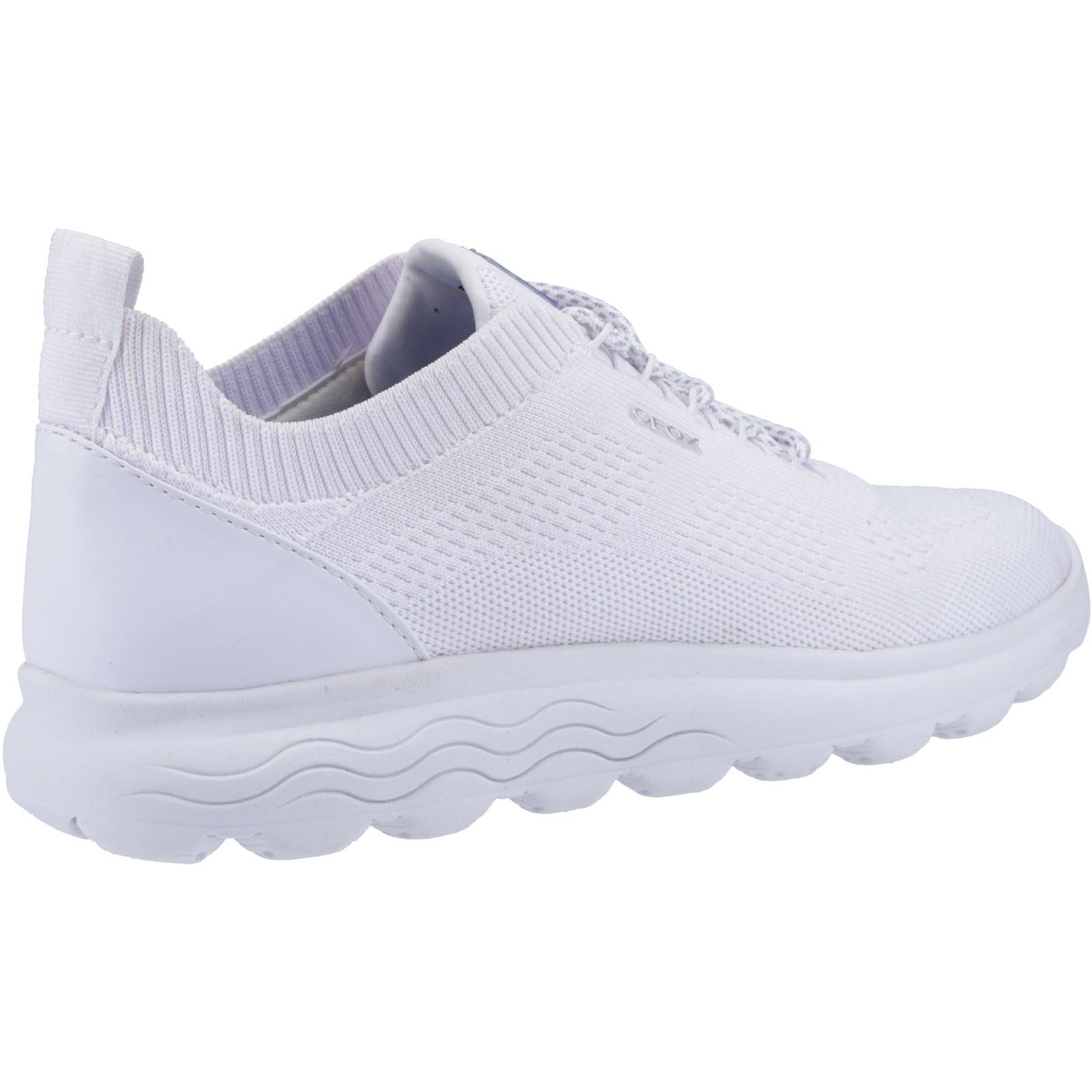 Geox D Spherica A Leather Women's White Trainers