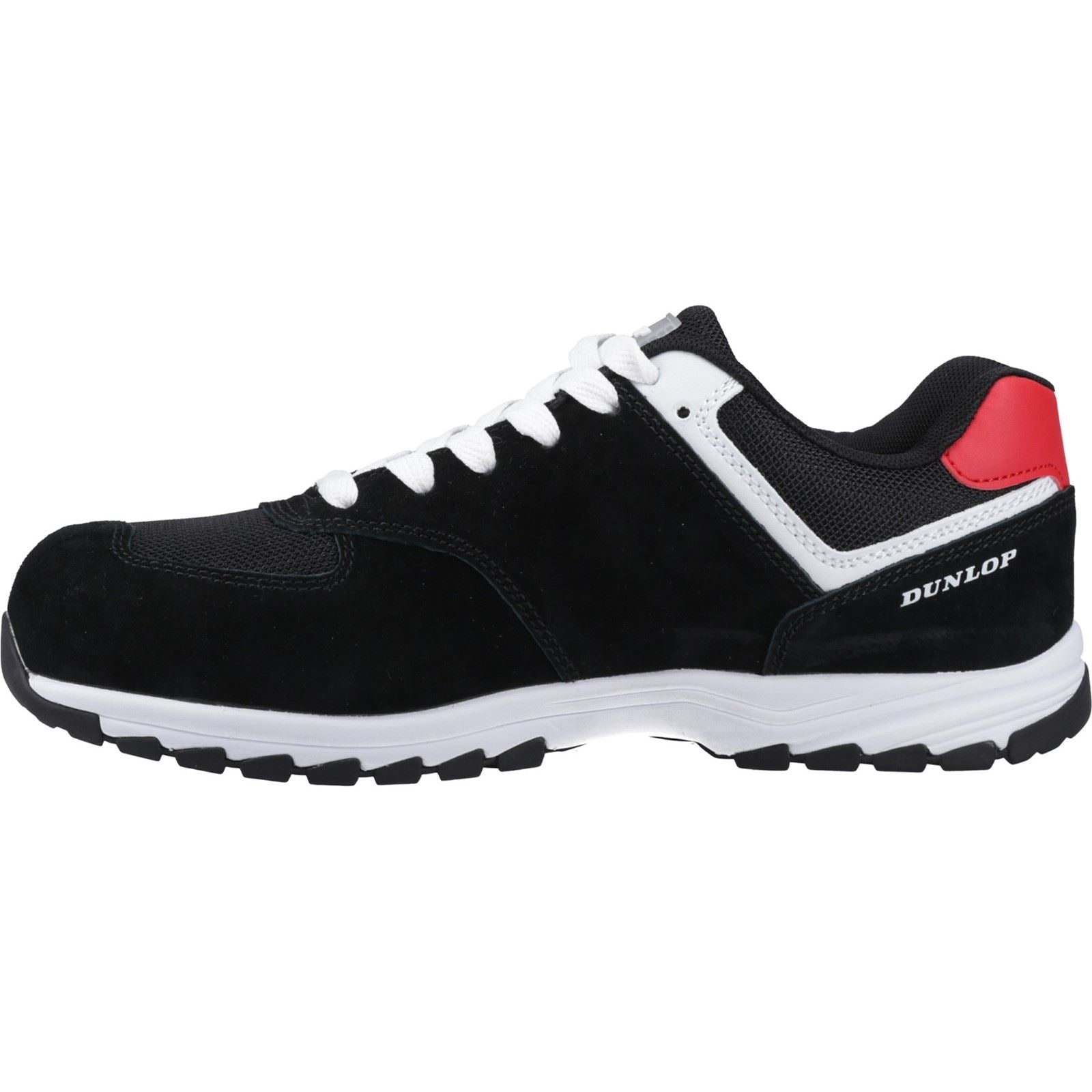 Dunlop Arrow Suede Men's Black/Red/White Safety Trainers